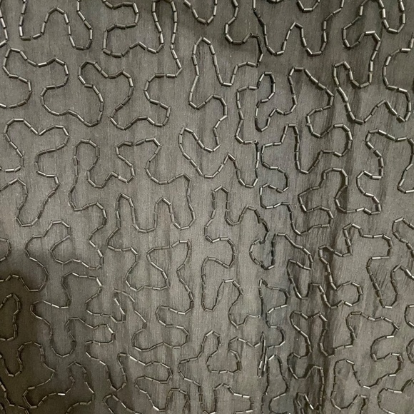 D'Albert Black Beaded Gold Sequin Silk Dress 80's Vintage‎ Deadstock NWT Party - Picture 15 of 15